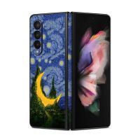 Van Gogh Art Skin สำหรับ Samsung Galaxy Z Fold 5 4 3สติ๊กเกอร์สีสันสดใสฝาหลังฟิล์มป้องกันหน้าจอ Fold5 Fold4สติกเกอร์ห่อ3M เคลือบ