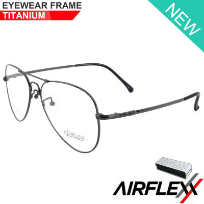 Titanium 100 % แว่นตา รุ่น AiRFLEX AF 888 กรอบเต็ม Square ทรงสี่เหลี่ยม ขาข้อต่อ วัสดุ ไทเทเนียม (สำหรับตัดเลนส์) กรอบแว่นตา สวมใส่สบาย น้ำหนักเบา ไม่ตกเทรนด์ มีความแข็งแรงทนทาน Full frame Eyeglass leg joints Titanium material Eyewear Top Glasses