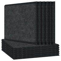 12Pack Acoustic Panels 16X12X0.4Inch Sound Proof Padding, Beveled Edge Sound Absorbing Panels for Acoustic Treatment