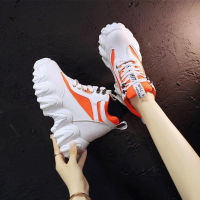 Platform Sneakers Women Thick Bottom Wedges Vulcanized Shoes High Heels Ladies Spring Footwear Suede Leather Female Shoes