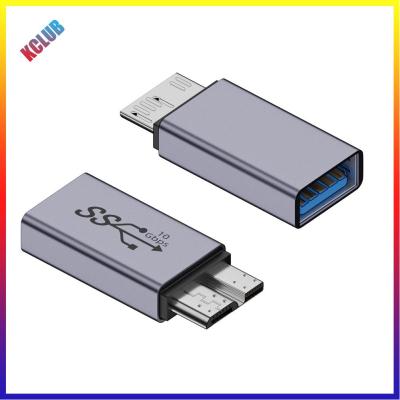 ตัวแปลงการถ่ายโอนข้อมูล USB-A/Type-C เป็น Micro B USB3.1 Gen2อะแดปเตอร์ข้อมูลความเร็วสูงสำหรับโทรศัพท์มือถือเคเบิลฮาร์ดไดรฟ์