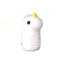 Multifunctional Smart Unicorn Alarm Clock Night Light Voice Control Creative Childrens Bedroom Silicone Night Lights