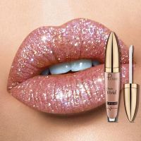 Waterproof Diamond Shimmer Glitter Lip Gloss 18 Colors Matte Glitter Liquid Lipstick Diamond Pearl Colour Lip Gloss Make Up