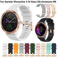 ☒ Fashion Colour Watchband For Garmim Vivoactive 3 Venu SQ 245 645 Strap Watch Case Full Protection Cover For 20mm 18mm 22mm