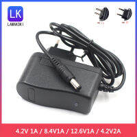 4.2V 8.4V 12.6V 2A Charger Adapter AC 100-240V DC 4.2V 8.4V 12.6V 1A 2A สำหรับ18650 Lion