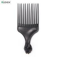 【CW】 1pc Insert Hair Pick Comb Afro Fork Hairbrush Plastic Curly Styling Tools