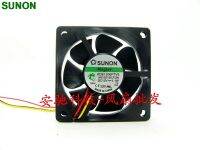 For Sunon KDE1206PTV2 6CM 6025 12V 1.1W three lines 3-pin cooling fans