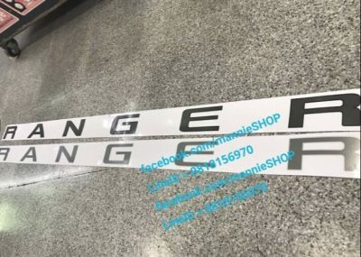 สติ๊กเกอร์แบบดั้งเดิม FORD RANGER คำว่า RANGER รุ่นปี 2016 สำหรับติดฝาท้าย เต็มฝาท้าย sticker สำหรับ ฟอร์ด ติดรถ แต่งรถ สวย งานดี หายาก ปี2016 ปี 2016
