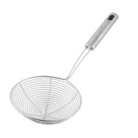 1pc Oval Skimmer Stainless Steel Filter Oil Pot Food Filter Cookware Colander Fried Filter Kitchen Strainer Baking Cooking Tools