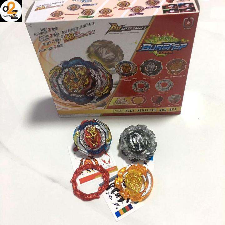 Takara Tomy Japan Beyblade Burst B-201 Zest Achilles Customize Set