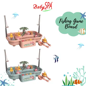 Water Circulating Fishing Game Board Play Set Electronic Toy