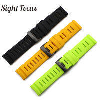 TOP quality 24MM Curved End Waterproof Silicone Watch Band For Suunto D5 Dive Watchband for Suunto 9 Baro Watch Srap 8 Colors