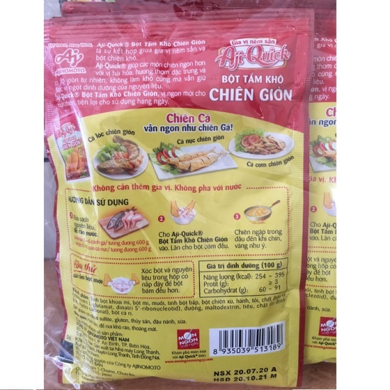 Bột tẩm khô chiên giòn aji quick gói 42 g - ảnh sản phẩm 2