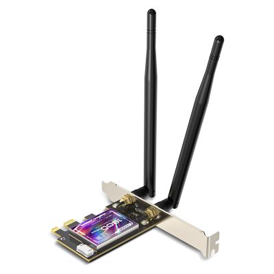 EDUP WiFi6 Wireless Bluetooth 5.2 Network Card AX1800 2.4G/5G Dual-Band Gigabit Network Card PCI-E Wireless Network Card