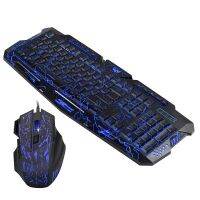 J60 Gaming Keyboard Mouse Combo Anti-Ghosting Adjustable Colorful Backlit for Desktop Notebook Laptop PC Computer