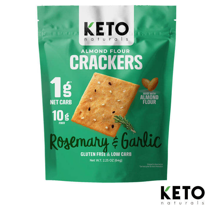 Keto Crackers low carb crackers no sugar added gluten free(Rosemary
