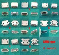 8รุ่น Smd ประเภทไมโคร Usb สายเชื่อมต่อสัญญาณโทรศัพท์มือถือชาร์จพอร์ตเสียบปลั๊กไฟ5pin พอร์ต V8ตัวเมีย