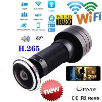 2022 V380 Door Eye Hole Security 1080P HD 1.7mm Lens Wide Angle FishEye CC Network Mini Peephole Door WifI Camera P2P ONVIF