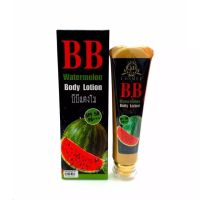 BB Watermelon Body Lotion โอคิว บีบี วอเตอร์เมลอน บอดี้ SPF50+++ โลชั่นทาตัวขาว บีบีแตงโม 120 ml 08225