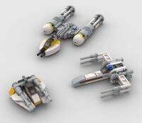 Interstellar บล็อคก่อสร้างอนุภาคทั้งหมด MOC รุ่นมินิ Xwing, Ywing,Seeder หิมะ,ยานอวกาศของเล่นเด็กชายของขวัญประกอบการต่อสู้