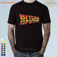 Summer Bitcoin Is The Future Letter MenS T Shirt Personality Classic Cotton O-Neck Tee Shirt Novelty Camiseta Hombre