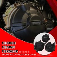 ที่ป้องกันป้องกันเครื่องยนต์ด้านข้างสำหรับมอเตอร์ไซด์ฮอนด้า CBR500R CB500X CB500F 2013-2018ที่คลุมมอเตอร์เครื่องยนต์ไนลอน