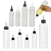 【CW】▤♕  30-500ml Hair Dye Plastic Refillable Bottle w/ Graduated Scale Dispenser Twist Top Cap Pigment Ink