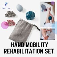 DOMYOS บริหารมือ ชุดอุปกรณ์สำหรับบริหารมือ ( Fitness Hand Mobility Rehabilitation Set ) เพาะกาย BODYBUILDING ฟิตเนส FITNESS CARDIO ที่บีบมือ อุปกรณ์บริหารมือ แฮนด์กริป