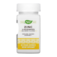 Natures Way Zinc Lozenges with Echinacea and Vitamin C Wild Berry Flavor / 60 Lozenges