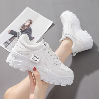 New Sneakers Women Platform Orange Running Shoes for Women Breathable Soft Sport Shoes Woman Chunky Wedge Shoes Footwear C8278