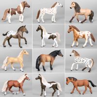 สัตว์ป่าที่สมจริงรุ่นม้าสัตว์Appaloosa Arabian Horse Action FigureชุดการศึกษาFigurineของเล่นสำหรับเด็ก