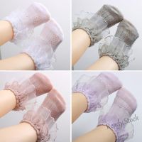 【hot sale】 ﹍❀◑ C10 Lace Newborn Baby Socks Summer Mesh Baby Girl Socks Breathable Flower Princess Infant Floor Socks