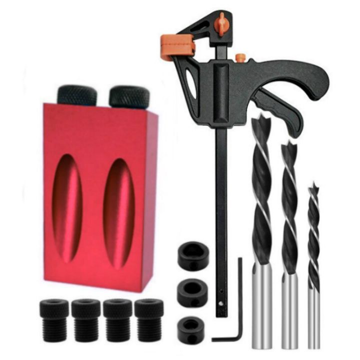 hh-ddpj15-degress-oblique-hole-locator-drill-guide-set-pocket-hole-jig-kit-drill-guide-set-puncher-locator-with-hole-locator-fittings