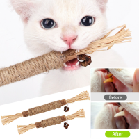 ของเล่นแมว Silvervine Chew Stick ขนมสัตว์เลี้ยง Sticks Natural Stuff พร้อม Catnip สำหรับแมวแมวทำความสะอาดฟัน Cat อุปกรณ์เสริม Katze