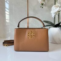 กระเป๋าถือหรือสะพาย ใบเล็กขนาดกระทัดรัด Tory Burch Britten Micro Satchel  Leather