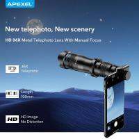 APEXEL Optic โทรศัพท์เลนส์กล้องโทรศัพท์มือถือ36X เลนส์กล้องโทรทรรศน์เทเลโฟโต้ Monocular + Selfie ขาตั้งสำหรับ IPhone Huawei สมาร์ทโฟนทุกแบบTH