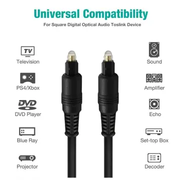 Digital SPDIF Optical Cable Toslink Audio Cables Soundbar Fiber Wire for  Amplifier Xbox Projector DVD Blue Ray Player PS4 TV Box