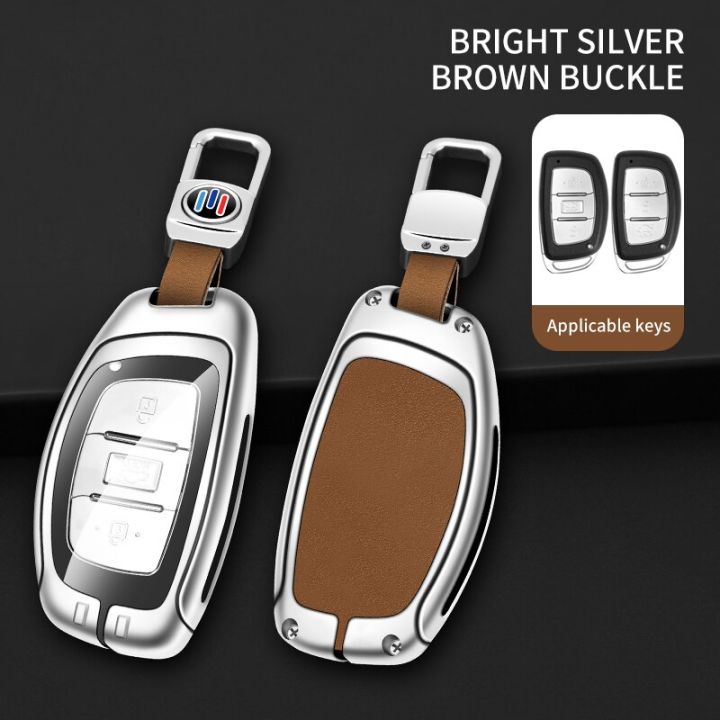 zinc-alloy-leather-car-key-case-cover-for-hyundai-tucson-santa-fe-rena-sonata-elantra-creta-ix35-ix45-i10-i30-i40-accessories