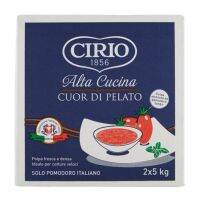 ซิริโอ้ ดิ เพลาโต้ มะเขือเทศปอกเปลือกบด 2x5 กิโลกรัม - Cuor Di Pelato Crushed Peeled Tomatoes 2x5kg Cirio brand