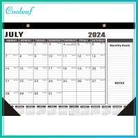 COOLEAF Jul. 2023 - Dec. 2024ปีการวางแผนบันทึก2023-2024กระดาษตารางเวลาแขวนปฏิทินปฏิทินแขวนผนังปฏิทินติดผนัง