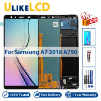 TFT A750 LCD สำหรับ Samsung Galaxy A7 2018 LCD SM-A750F A750F A750จอแสดงผลกรอบ Touch Screen Digitizer อะไหล่