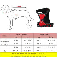 Big Dog Harness Breathable No Pull Small Medium Large Dog Vest Adjustbale Matching Leash Collar Reflective Training Supplies