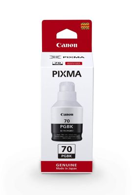 หมึกเติม Canon Bottle GI-70 Black สีดำ ของแท้ 100% สำหรับ Printer PIXMA GM2070, Canon PIXMA G5070, Canon PIXMA G6070