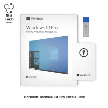 Microsoft Windows 10 Home - Full Retail Version (USB Flash Drive) 