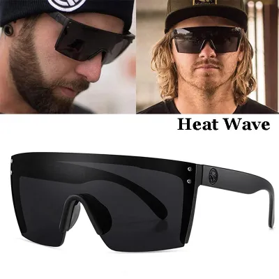2021 New Heat Wave Sunglasses MenWomen nd Design Conjoined Lens Square Sun Glasses For Male UV400 Oculos With Original Box