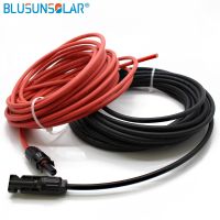 2 pcs/lot free shipping SOLAR wire Extension Black red 2.5mm2 4mm2 6mm2 Cable with Male and Female Connector cable Harness