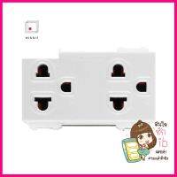 เต้ารับคู่ 3 ขา PANASONIC WEG15929 แพค 10 ชิ้น สีขาวDOUBLE SOCKETS PANASONIC WEG15929 3 PIN PACK10 WHITE **ของแท้100%**