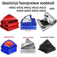 ✔▥❇ 0.32mm PE Tarpaulin Rainproof Cloth Outdoor Garden Plant Shed Boat Car Truck Canopys Waterproof Shading Sail Pet Dog House Cover