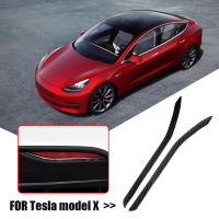 Carbon Fiber Trim Bezel Sticker Rear Fog Light Lamp Cover Carbon Fiber for Tesla Model X Decorative Lamps Strips Auto Parts