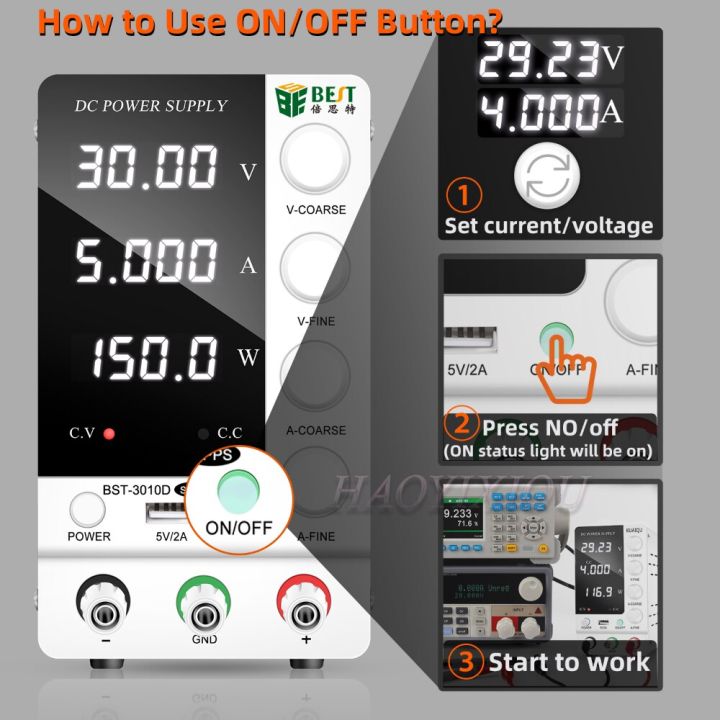 ตัวแปรแหล่งจ่ายไฟ-dc-แบบ-bst-3010d-สวิตช์แบบปรับได้0-30v-0-5a-ระบบแหล่งจ่ายไฟดิจิทัลสำหรับการซ่อมแซมอุปกรณ์ในห้องปฏิบัติการ